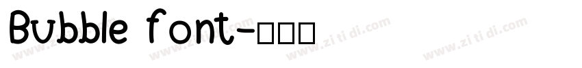 Bubble font字体转换